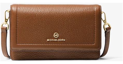 michael kors phone crossbody 0192877519591|Small Pebbled Leather Smartphone Crossbody Bag .